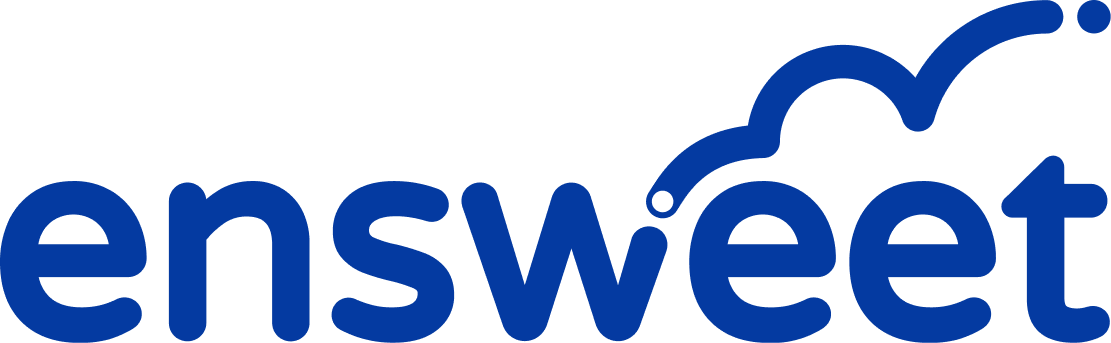 Logo Ensweet avec un design épuré et moderne pour représenter l'entreprise dans le secteur de la télémédecine.